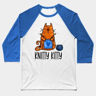 Knitty Kitty Baseball T-Shirt